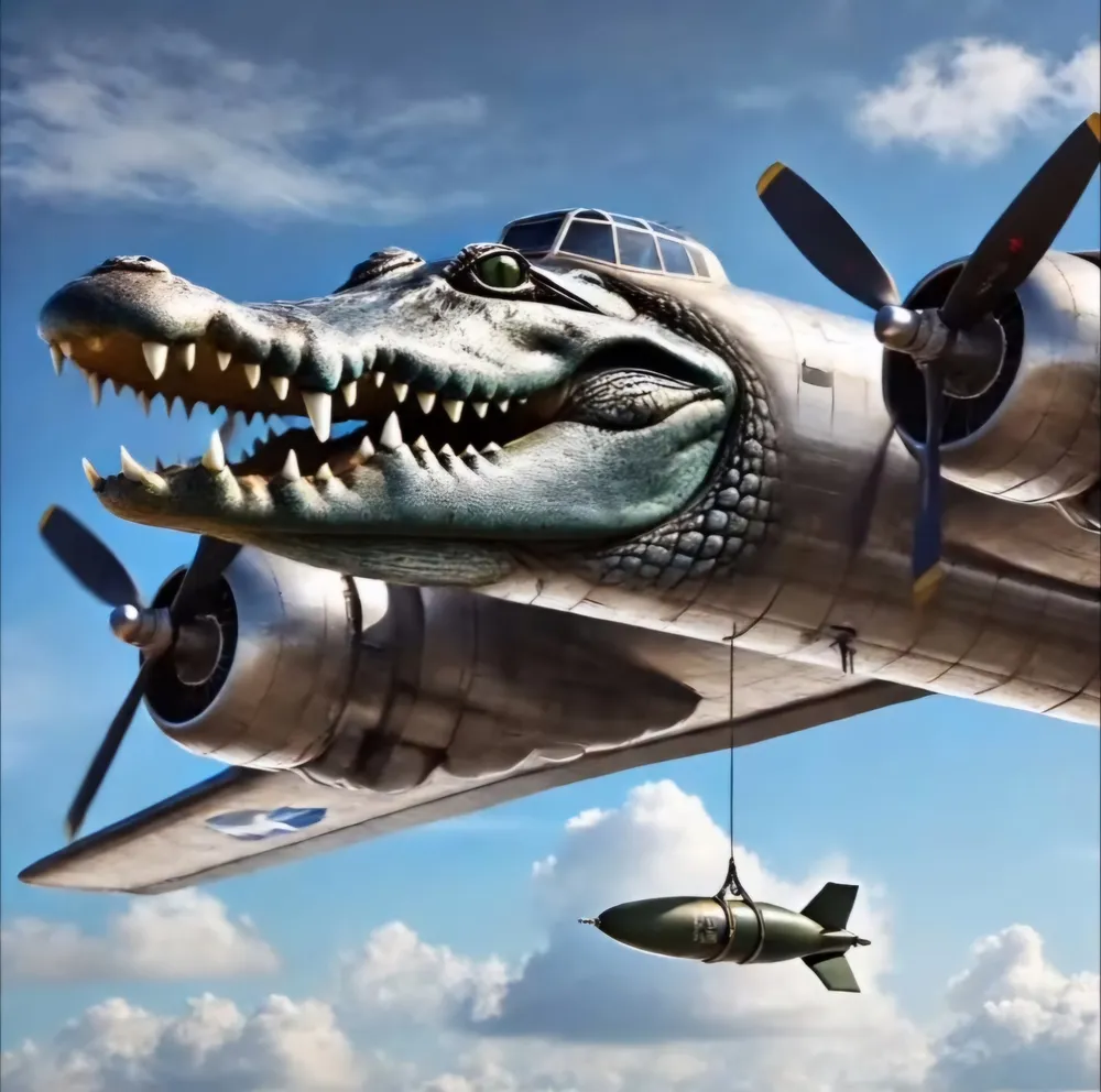 Bombardino Crocodilo - Italian Brainrot Character